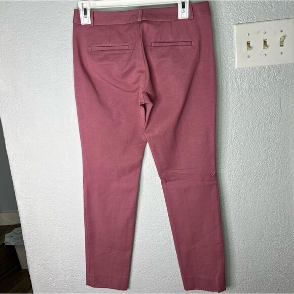 New! Banana Republic Sloah Two-Way Stretch Ankle Crop Mid-Rise Pink Pants Sz 0 - Picture 3 of 11